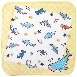 Towel Handkerchief aqua Shark