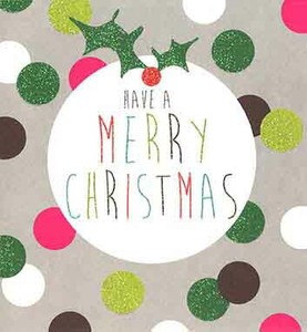 グリーティングカード クリスマス「メリークリスマス」メッセージカード