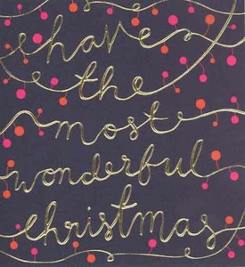 グリーティングカード クリスマス「すばらしいクリスマス」メッセージカード