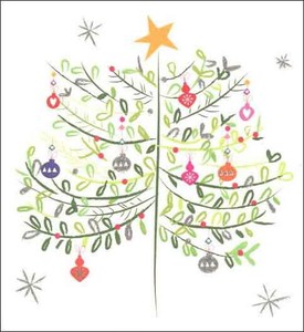グリーティングカード クリスマス「クリスマスツリー」メッセージカード