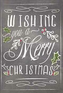 ミニグリーティングカード クリスマス「メリークリスマス」メッセージカード