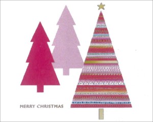 ミニグリーティングカード クリスマス「クリスマスツリー」メッセージカード