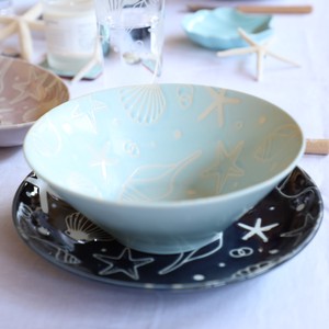 Main Dish Bowl Blue 20cm