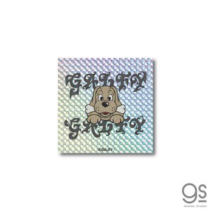 GALFY ホログラムステッカー スクエア 01 キラキラ ガルフィー ファッション 犬 不良 ブランド GAL004