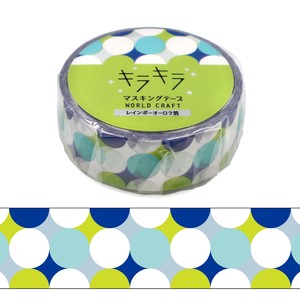WORLD CRAFT Washi Tape Sticker Gift Kira-Kira Masking Tape Dot M