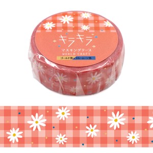 WORLD CRAFT Washi Tape Sticker Gift Kira-Kira Masking Tape Daisy M