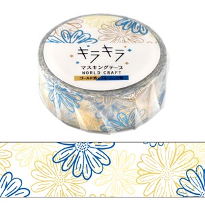 WORLD CRAFT Washi Tape Sticker Gift Kira-Kira Masking Tape M Gerbera