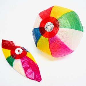 【日本のおもちゃ和風/懐かし玩具】紙風船（紙フーセン・紙ふうせん）約18cm