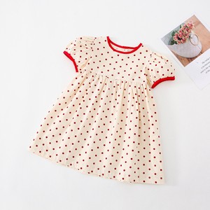Kids' Casual Dress One-piece Dress Polka Dot