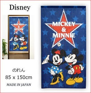 【受注生産のれん】Disney「AMERICANA」85×150cm【日本製】ディズニー コスモ 目隠し