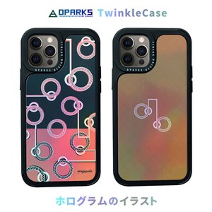iPhone 12 mini/Dparks TWINKLE COVER Pink Pattern/Gold Pattern 背面カバー型