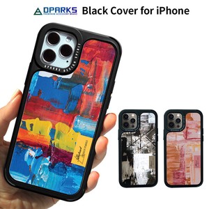 iPhone 12 Pro / 12 対応 ケース Dparks BLACK COVER ペインティング 背面カバー型