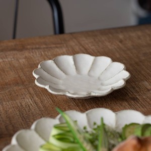 Mino ware Rinka Kohyo Small Plate M Western Tableware White Wedge Made in Japan