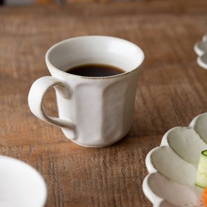 Mino ware Rinka Kohyo Mug M Western Tableware White Wedge Made in Japan