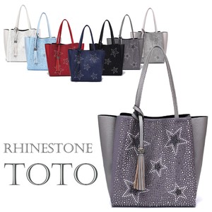 Tote Bag Rhinestone Star Pattern