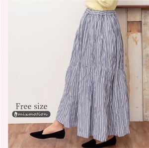 Skirt Waist Stripe A-Line Ladies' M