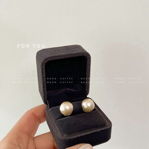 Pierced Earrings Gold Post Gold Cotton