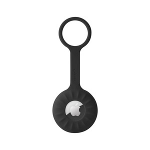 Apple AirTag用オールシリコンケース　AirTag charm Strap エアタグチャームストラップ　ブラック