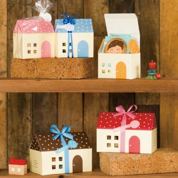 ギフト箱 ハウスギフトBOX(ピンク)-S(10枚) ヘッズ