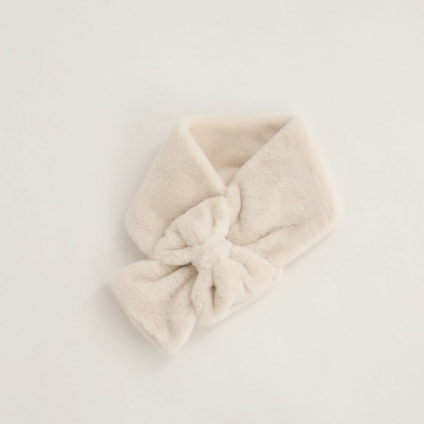 リボンファーマフラー  (#マフラー #ストール #防寒 #あったか #おしゃれ)