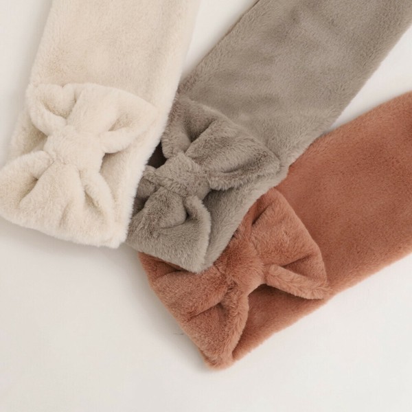 リボンファーマフラー  (#マフラー #ストール #防寒 #あったか #おしゃれ)