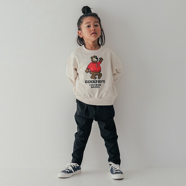 【25FW新作】F/B BEAR ビッグトレーナー イラスト くま ポップ トレーナー むすめふく むすこふく