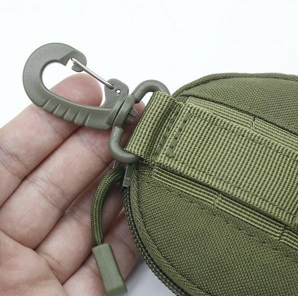 ポーチ 3色 小物収納 小銭入れ コインケース 小型 丸型 アウトドア