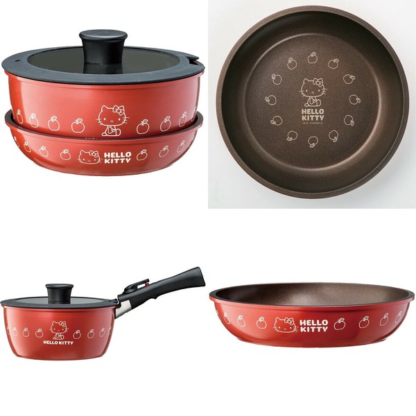 【ダイヤモンドコーティング】取っ手が外れる鍋&フライパン2点セット ANFP2