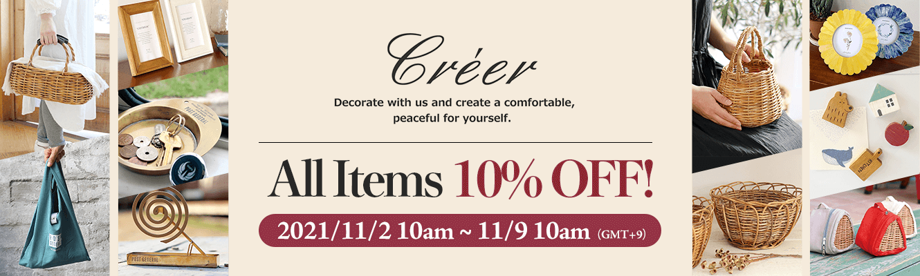 Creer all Items 10% OFF!