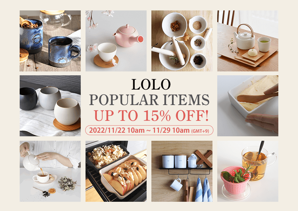 LOLO POPULAR ITEMS UP TO 15% OFF!