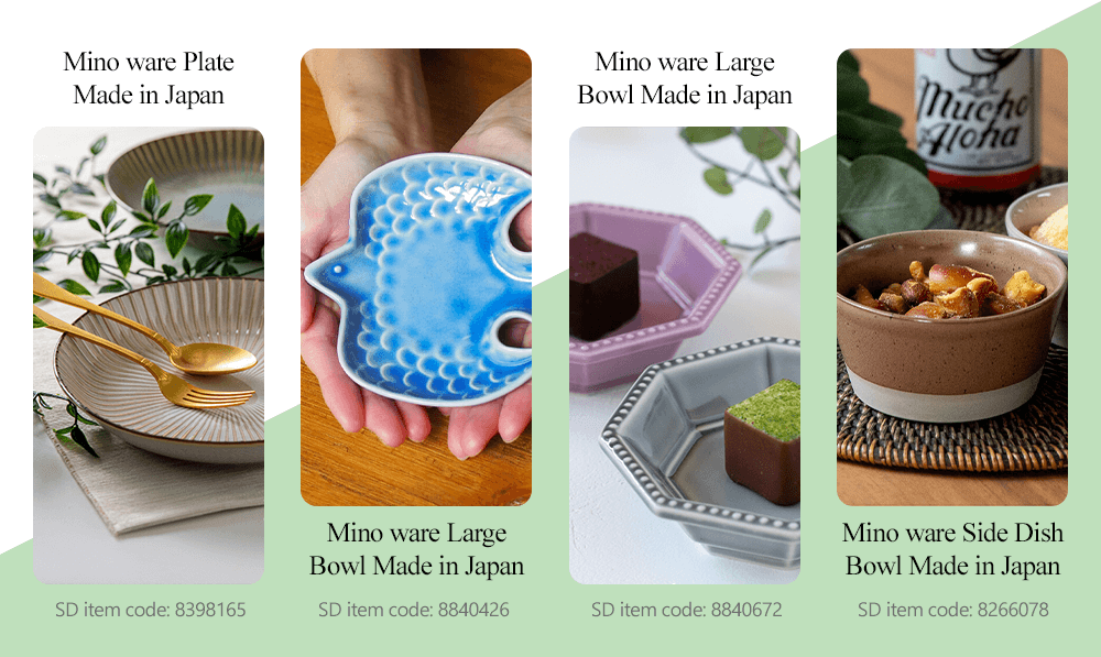 Mino ware items up to 5% OFF!