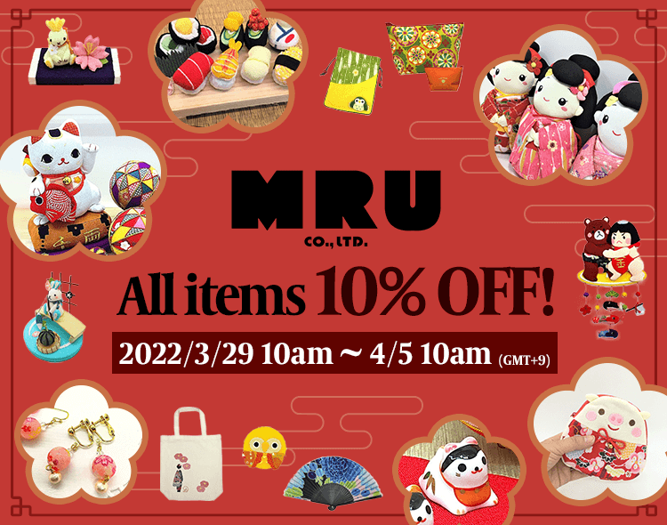 MRU CO.,LTD. All items 10% OFF
