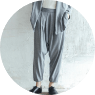 Organic Cotton Relaxed Sarouel Pants