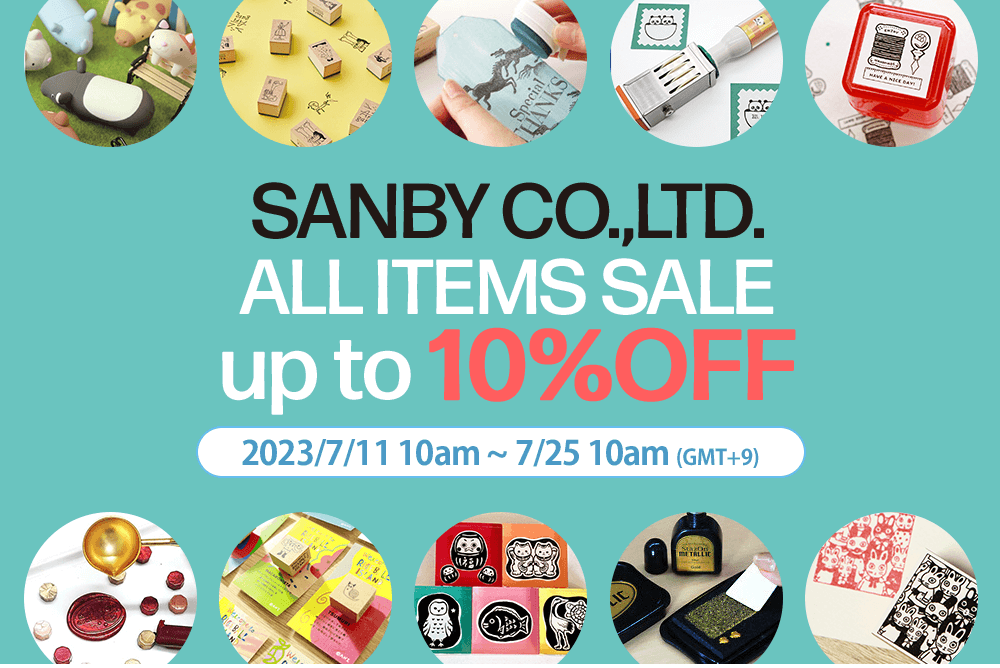 SANBY CO.,LTD. ALL ITEMS SALE up to 10% OFF!