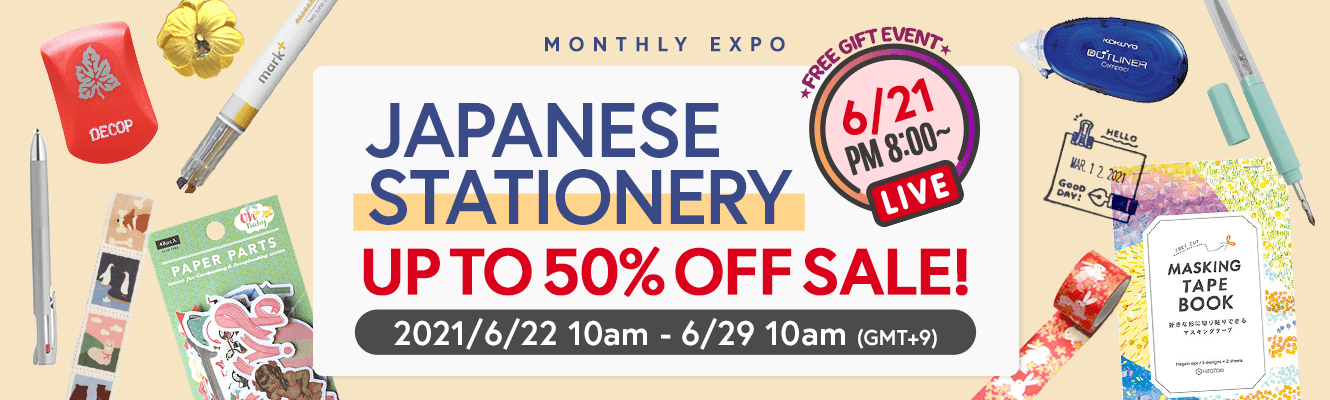JAPANESE STATIONERY UP TO 50% OFF SALE