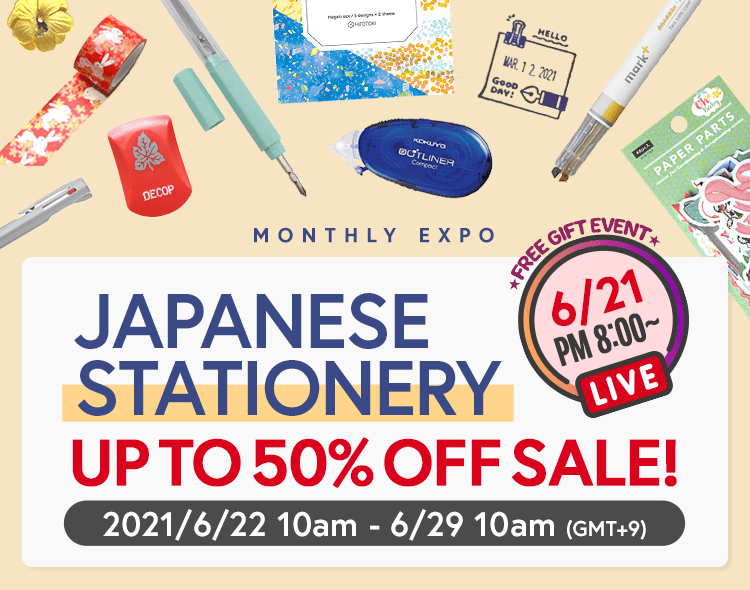 JAPANESE STATIONERY UP TO 50% OFF SALE