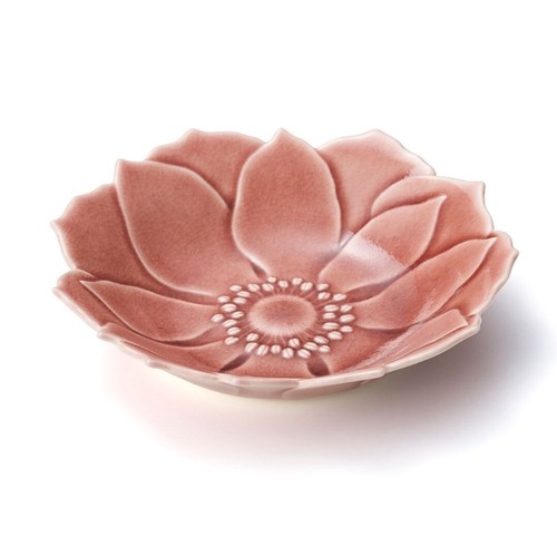 Anemones Plate Seto ware Plain Flower Flower type Dish