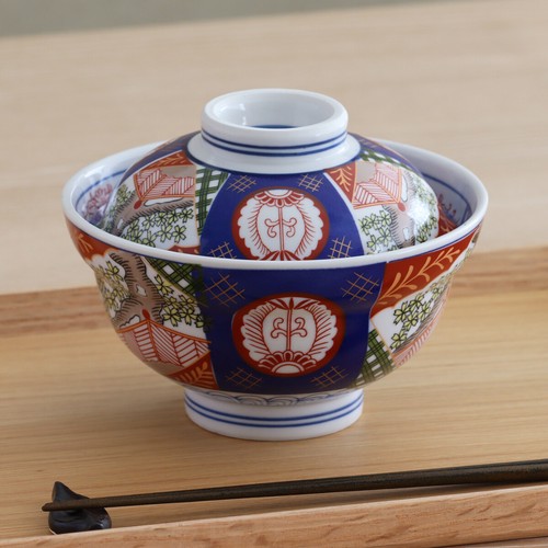 [美濃焼 食器 陶器]錦小桜 5.0蓋丼 bowl