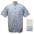 Summer Clothing Cotton 100% Stand Short Sleeve Shirt Men's