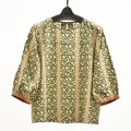 Button-Up Shirt/Blouse Ethnic Pattern Made in Japan