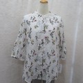 Button Shirt/Blouse Floral Pattern