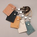 Pass Holder Genuine leather Floral Pattern Made in Japan