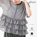 Cardigan Frilled Tiered Lame [S/S NEW]