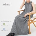 Casual Dress Sleeveless Dress Stripe Cotton Back Open [S/S NEW]