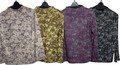 Pre-order T-shirt Bottle Neck Floral Pattern Cut-and-sew 4-colors Made in Japan