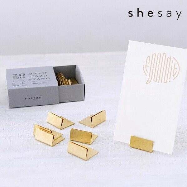 Card Stand Antique Gold 2cm 20-pcs | Import Japanese