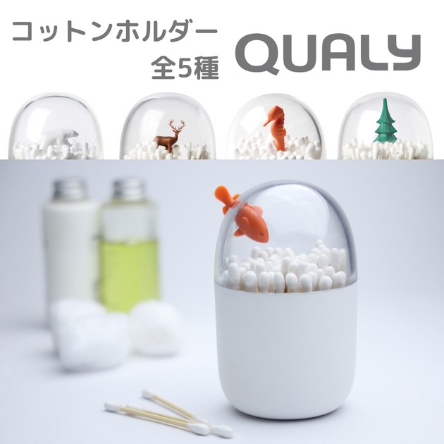 QUALYワールドのめんぼうケース『COTTON BUD HOLDER（コットンバッズ ホルダー）』海の動物の商品ページ｜卸・仕入れサイト【スーパーデリバリー】