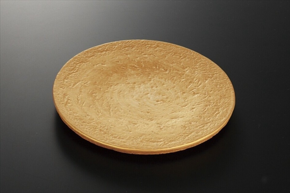 黄金石 砂目8寸皿 ［美濃焼 食器 日本製]の商品ページ｜卸