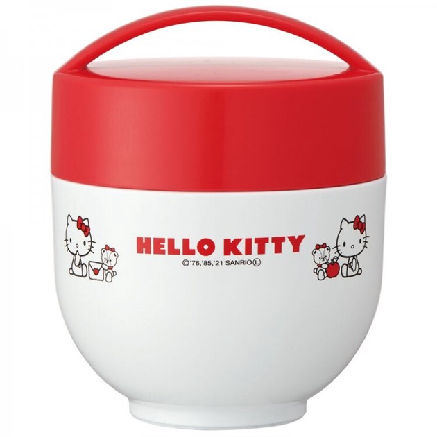 Hello Kitty Insulation Bento Lunch box bowl type 540ml SANRIO Skater From Japan 