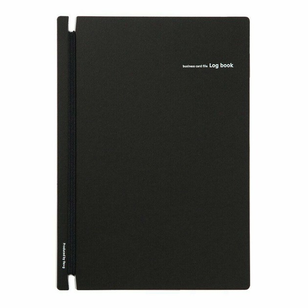 2024年レディースファッション福袋特集 名刺ファイル Log book（ログブック）【黒】新生活文具 キーホルダー